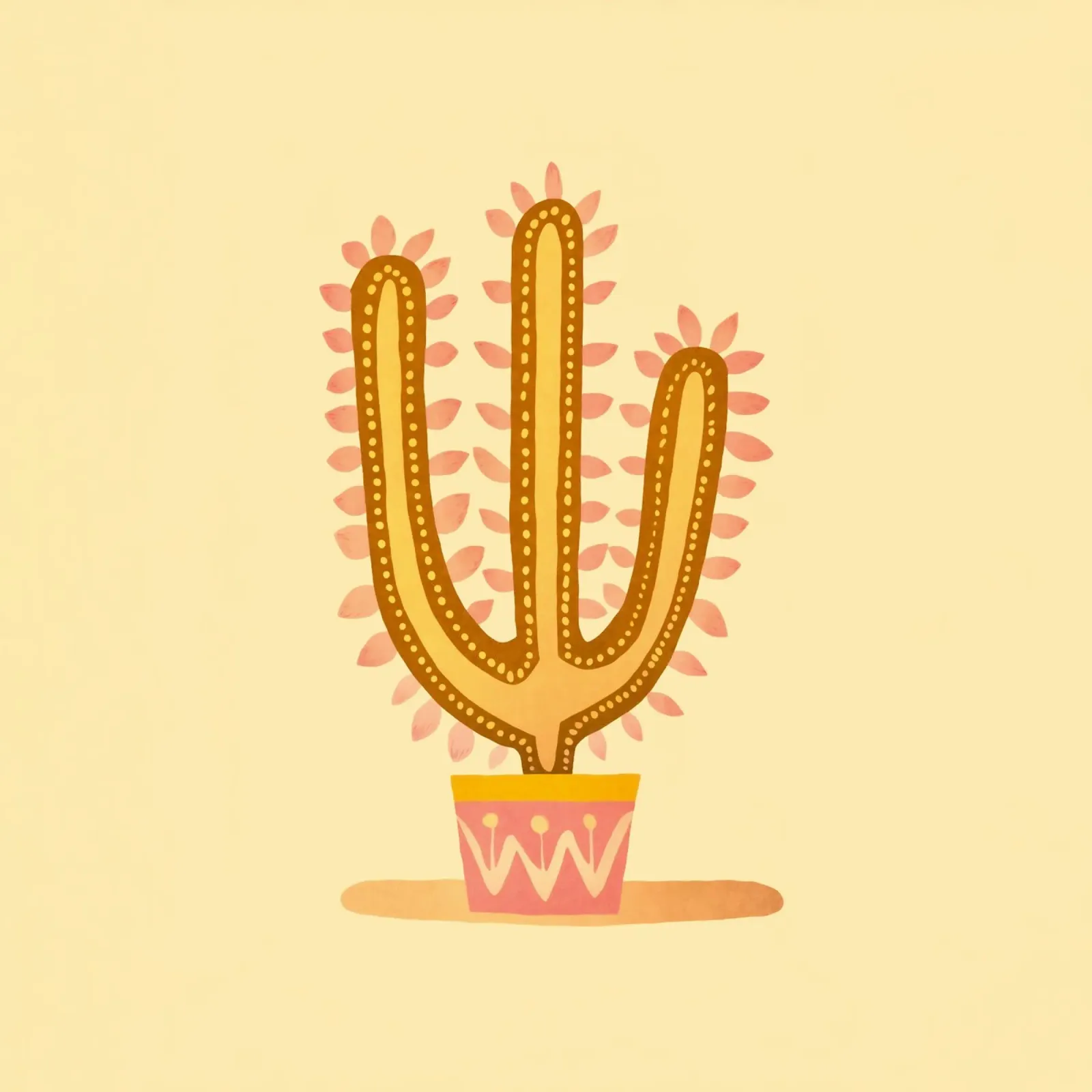 Vibrazioni del Sud-Ovest Pottet Cactus pellicola backlit da Andrea Haase Modern Home
