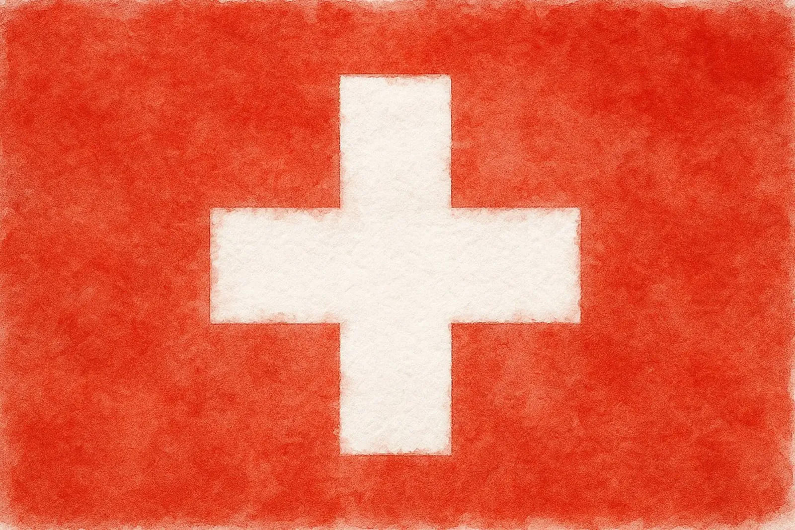 Switzerland Flag Painting backlit film by Kania