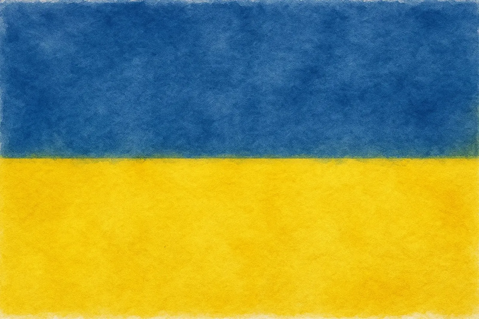 Pittura della bandiera dell'Ucraina poster da Kania