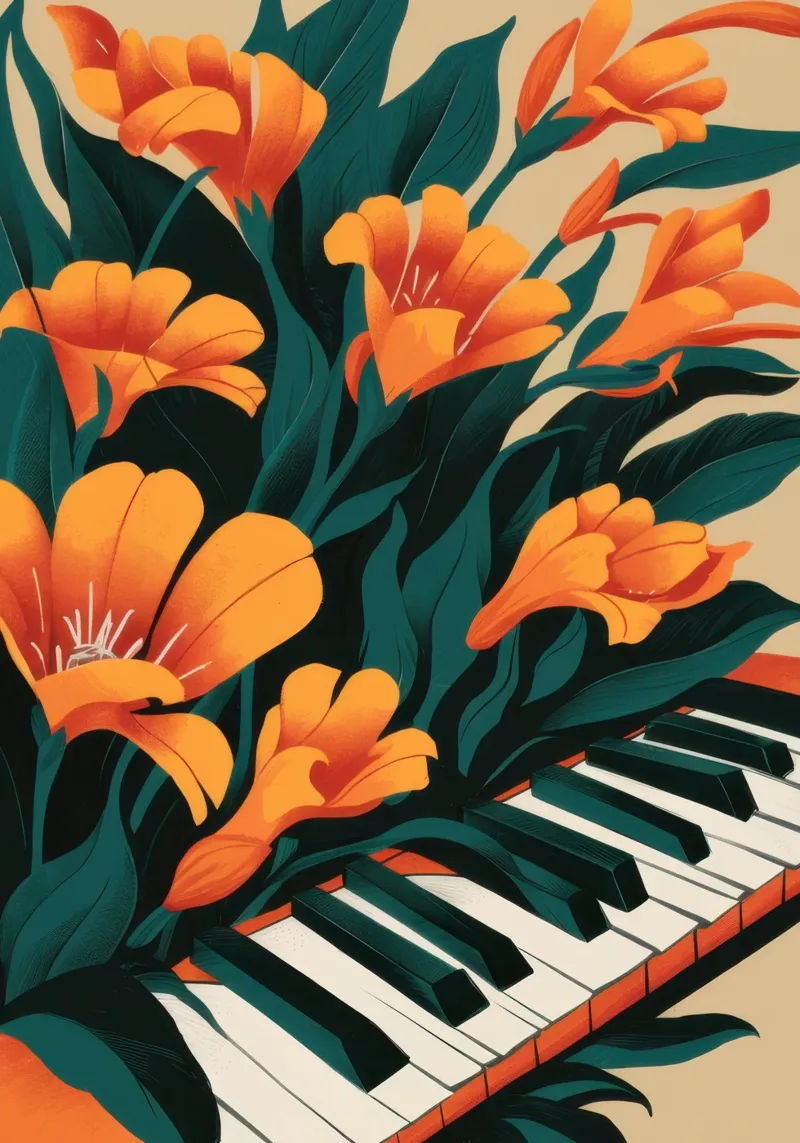 Sonata in Orange pellicola backlit da Ink Pulse