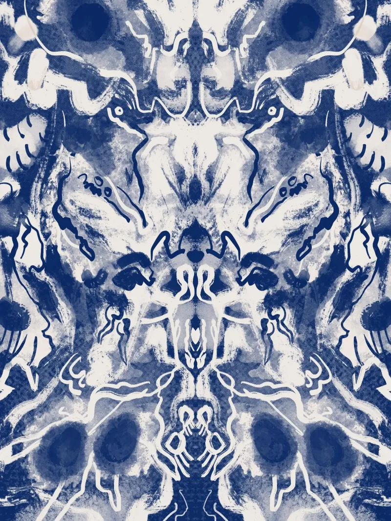 Cina blu rorschach 03 pellicola backlit da Little Dean