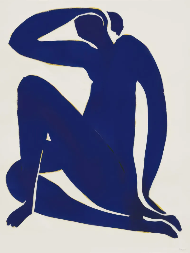 Azure Form Repose canvas by Dream Gesso