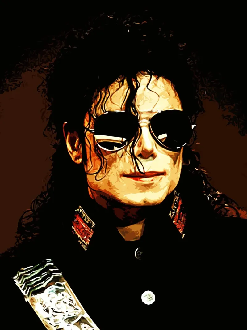 Michael Jackson König der Popmusik 25 Kunst Acryl-Glas von music soul