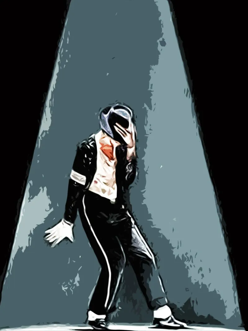 danse Michael Jackson roi de la musique pop 3 Art hahnemühle de music soul