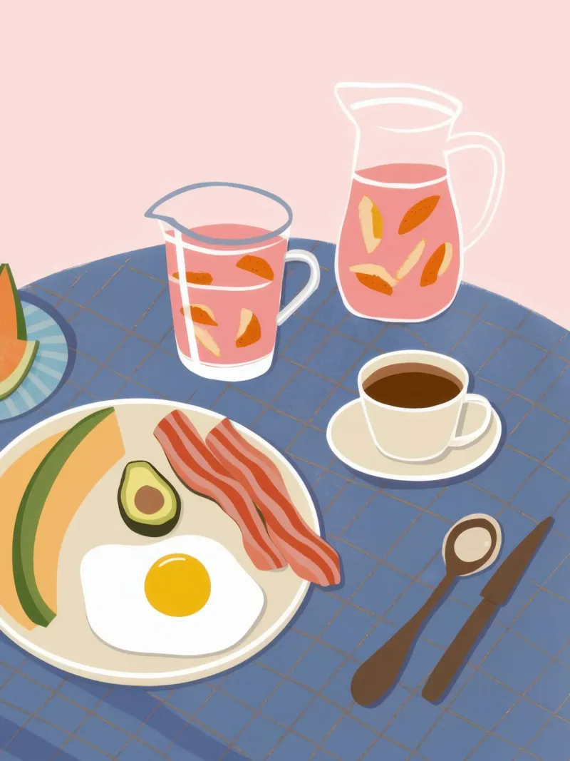 Morning Savory Plate forex plate by Dream Gesso