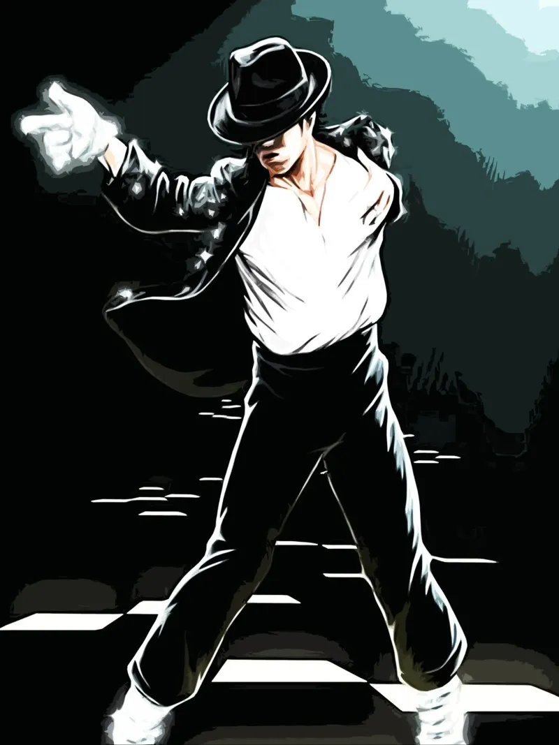 Michael Jackson re del pop 5 Arte pellicola backlit da music soul