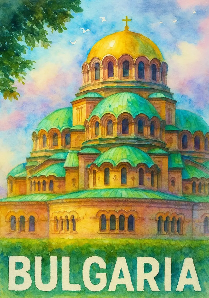Bulgaria Dipingere l'immaginazione poster da Diamond