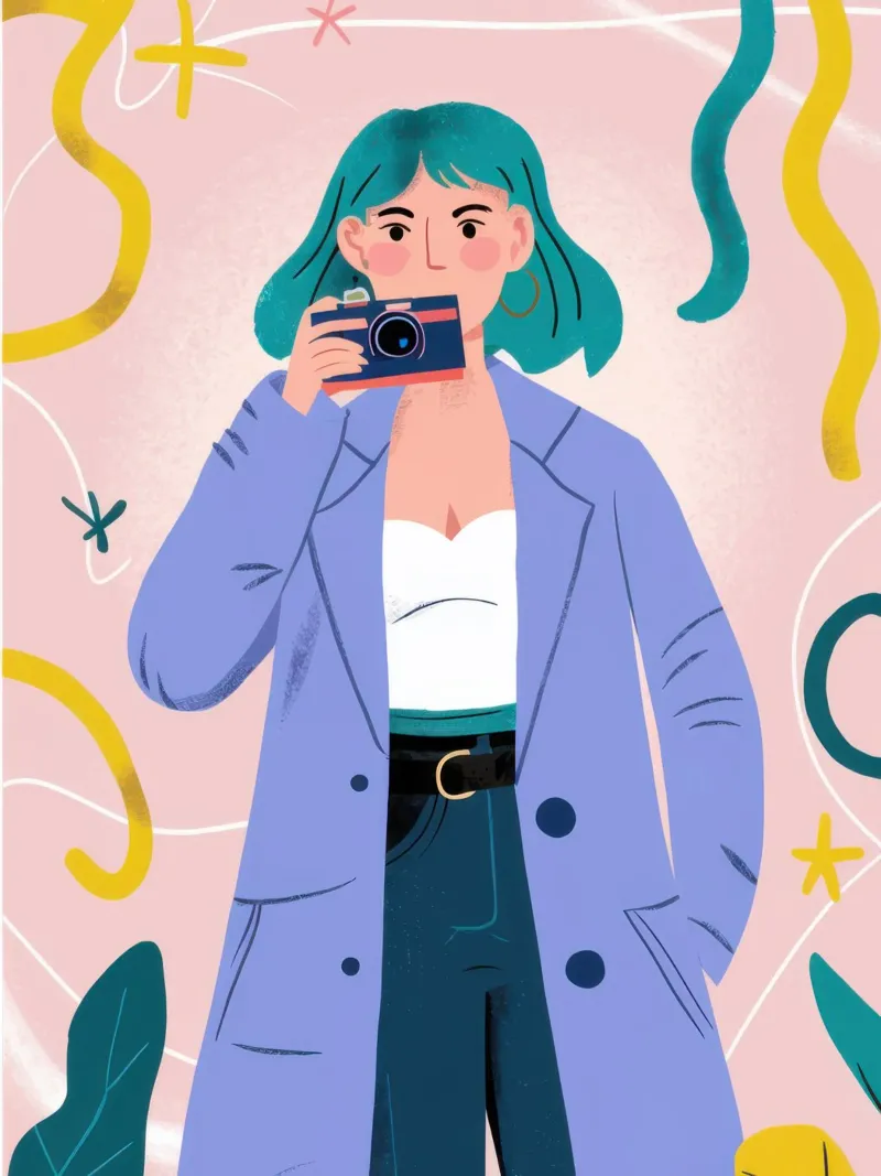 Capturing the Moment canvas by Ink Pulse