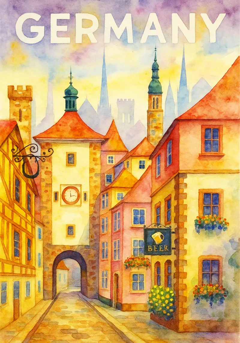 Germania Pittura Immaginazione poster da Diamond