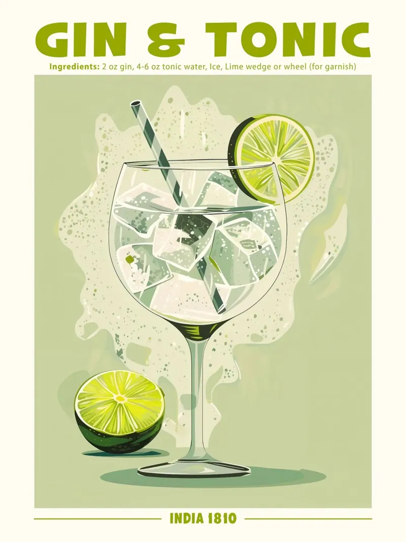 Gin & Tonic India 1810 pellicola backlit da janetlynn