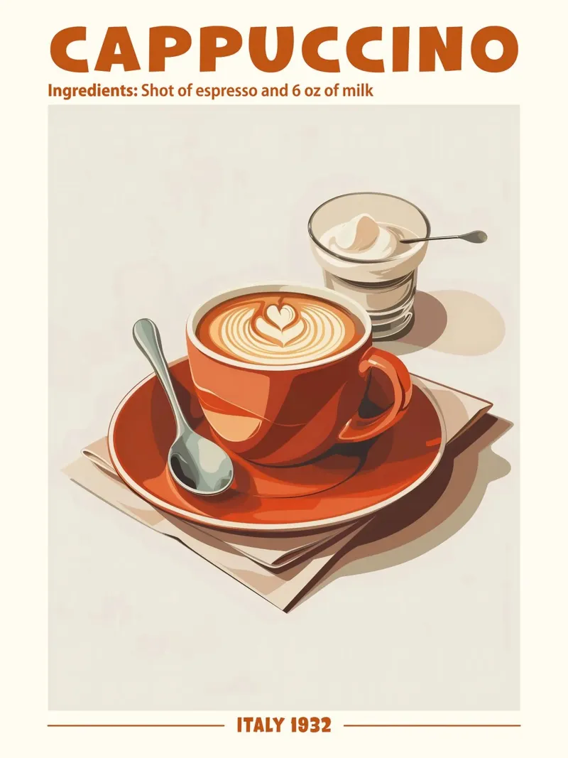 Cappuccino Italy 1932 backlit film by janetlynn