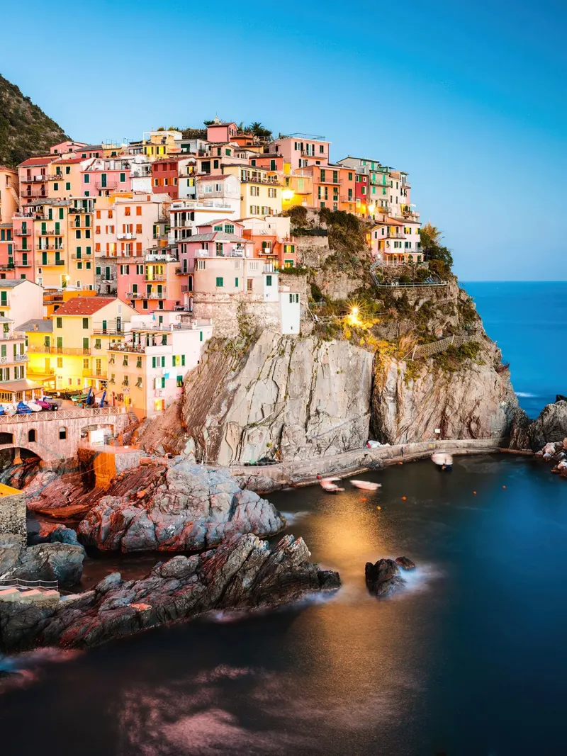 Manarola In The Evening alluminio dibond da robertmotoiart