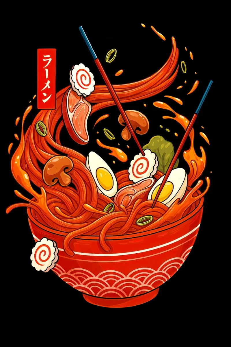 Ramen Noodles pellicola backlit da Jeff Studio