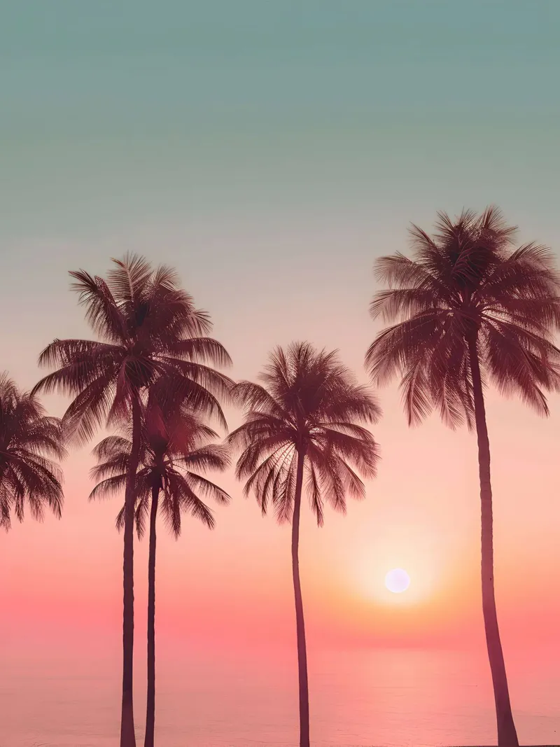 Palm Sunset hahnemühle de lennytravers