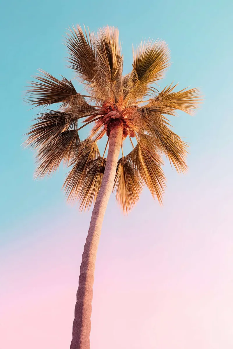 The Pastel Palm pellicola backlit da lennytravers