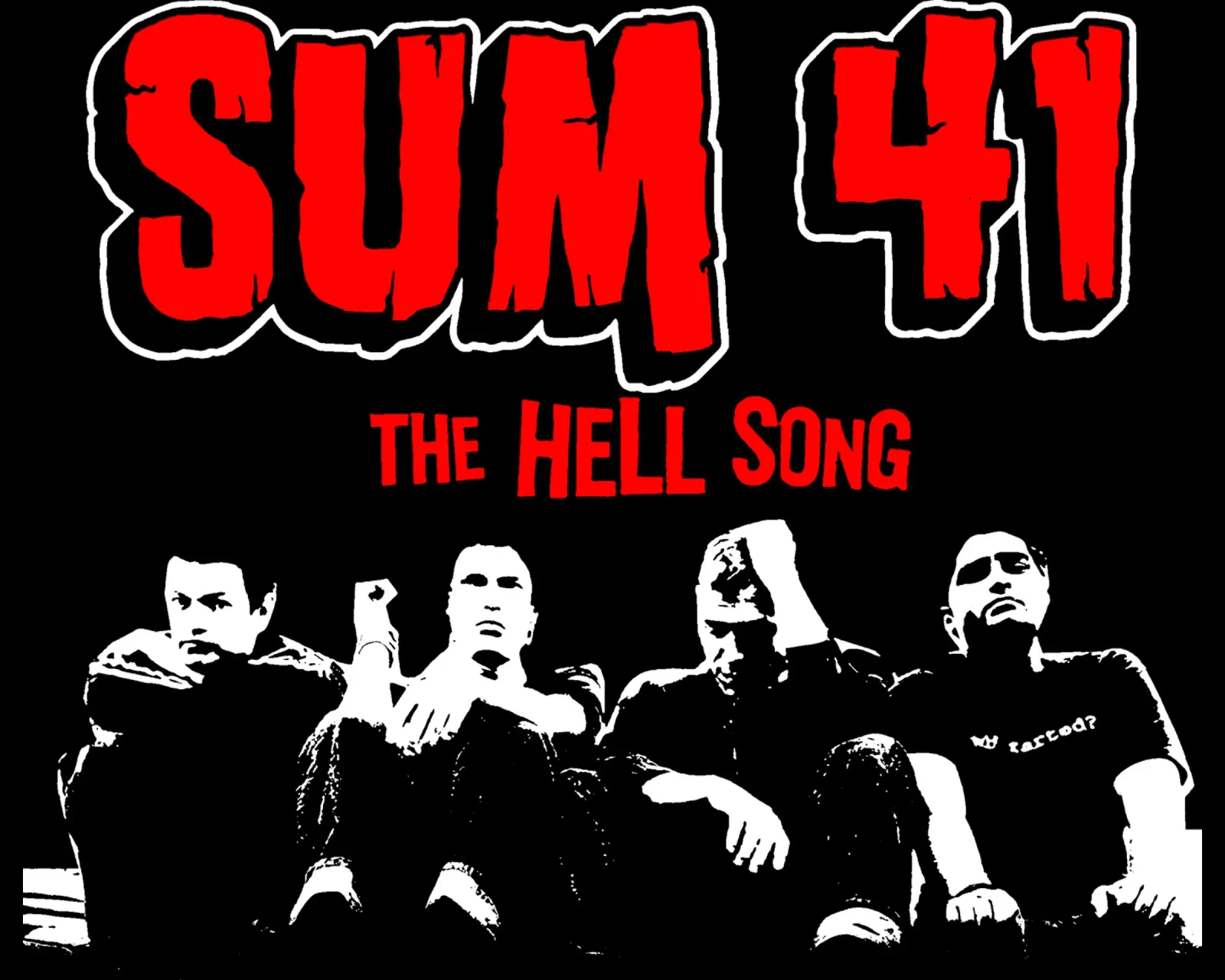 La maglietta classica Hell SUM 41 pellicola backlit da wonthekey