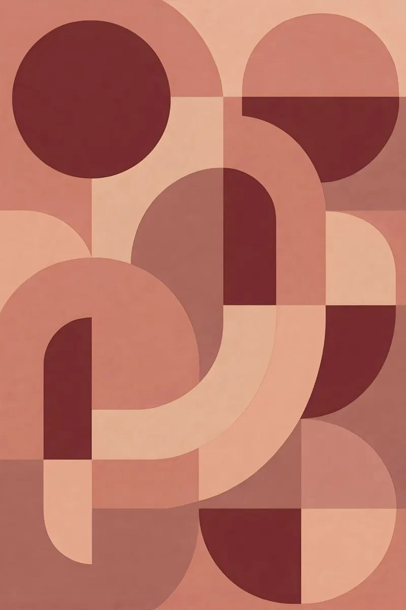Pink Geometry alluminio dibond da Sunflower Soul Studio