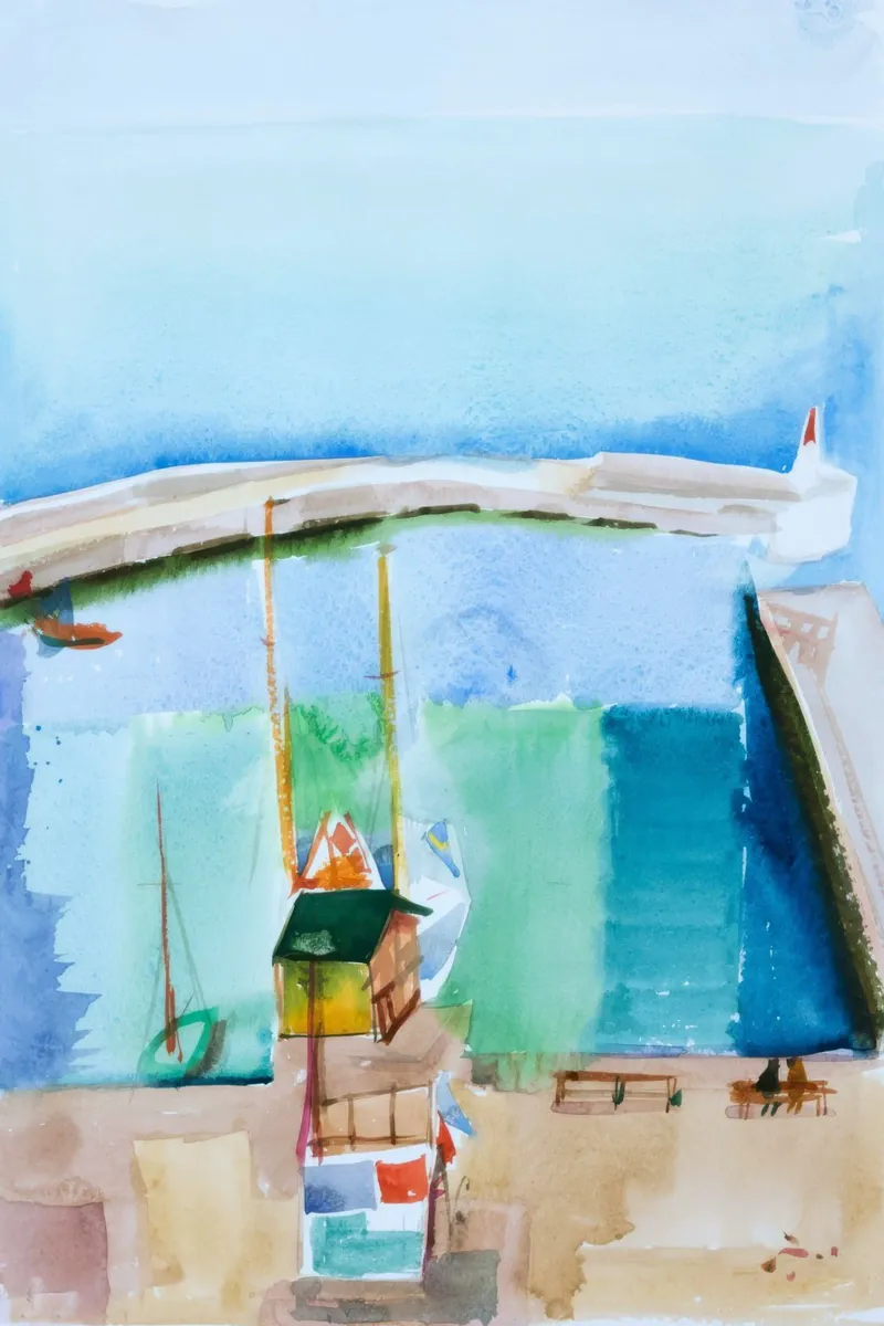 sailboats ocean pellicola backlit da Histrol
