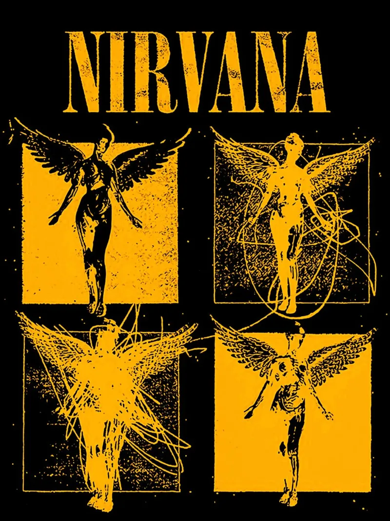 nirvana grunge band kunst Hahnemühle von music soul