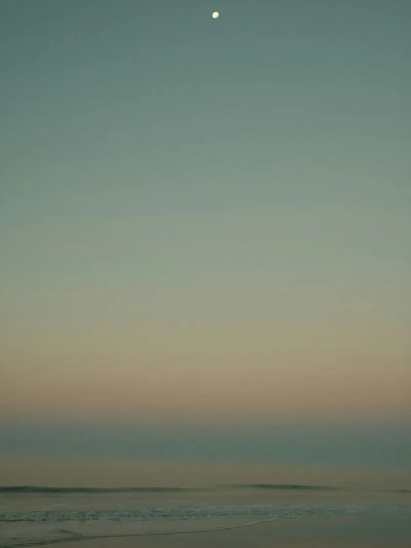 moon beach sea pellicola backlit da Histrol