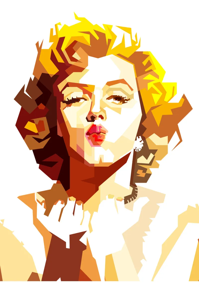 Marilyn Monroe Vintage Illustration Trending Now forex plate by Artkreator