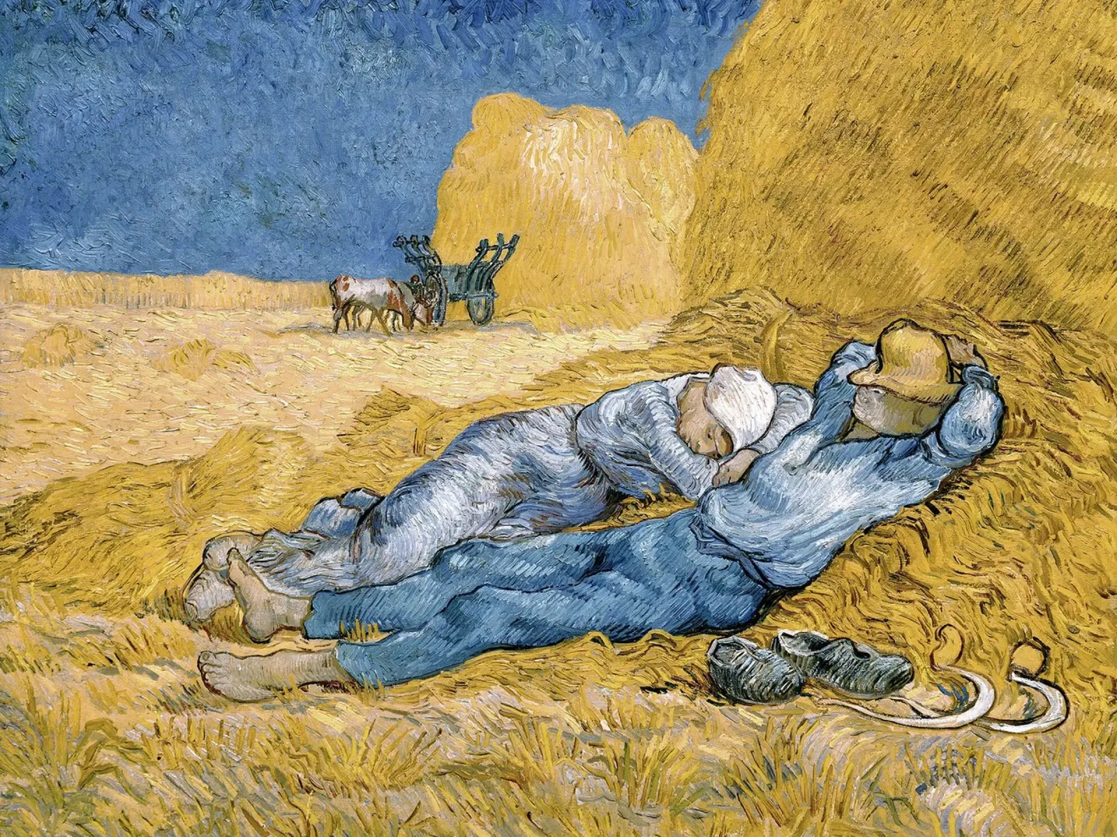 The Siesta - Vincent van Gogh poster by Sylviepaint