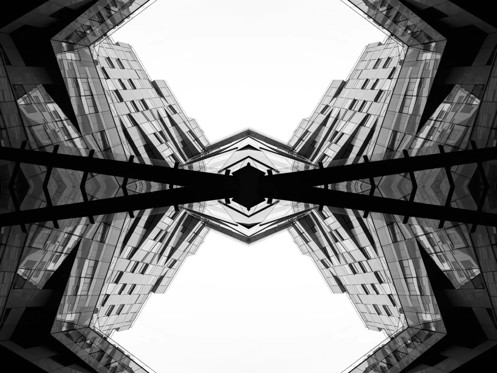 architettura di simmetria poster con telaio in plastica da Earthly Visions