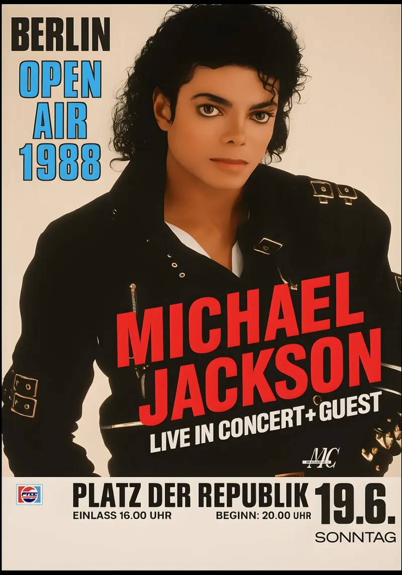Michael Jackson Concert 1988 copy poster da DGUnder