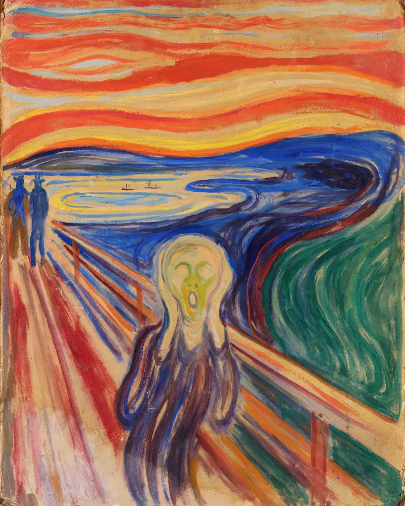 L'urlo di Edvard Munch pellicola backlit da Art History