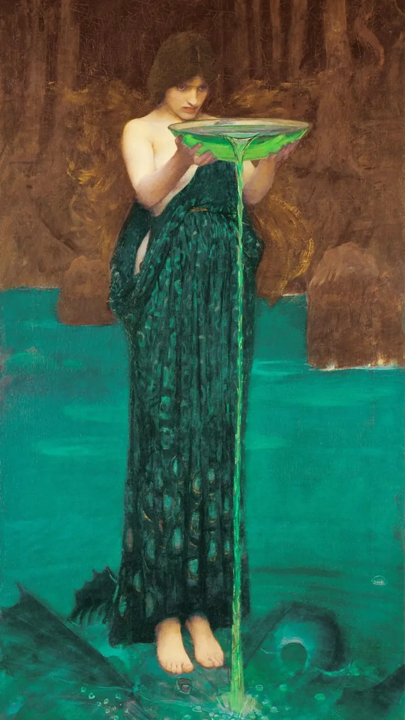 Circe Invidiosa di John William Waterhouse pellicola backlit da Art History