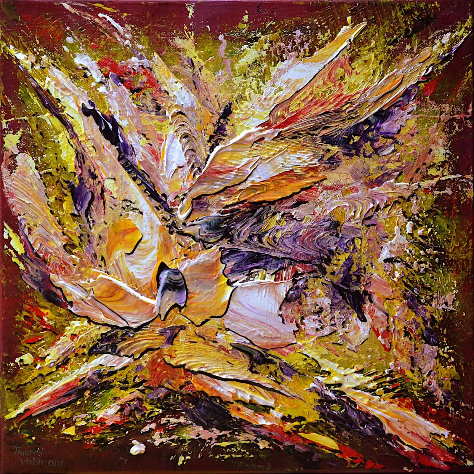 LUCE INTERNA pellicola backlit da Thierry Vobmann Abstract painting