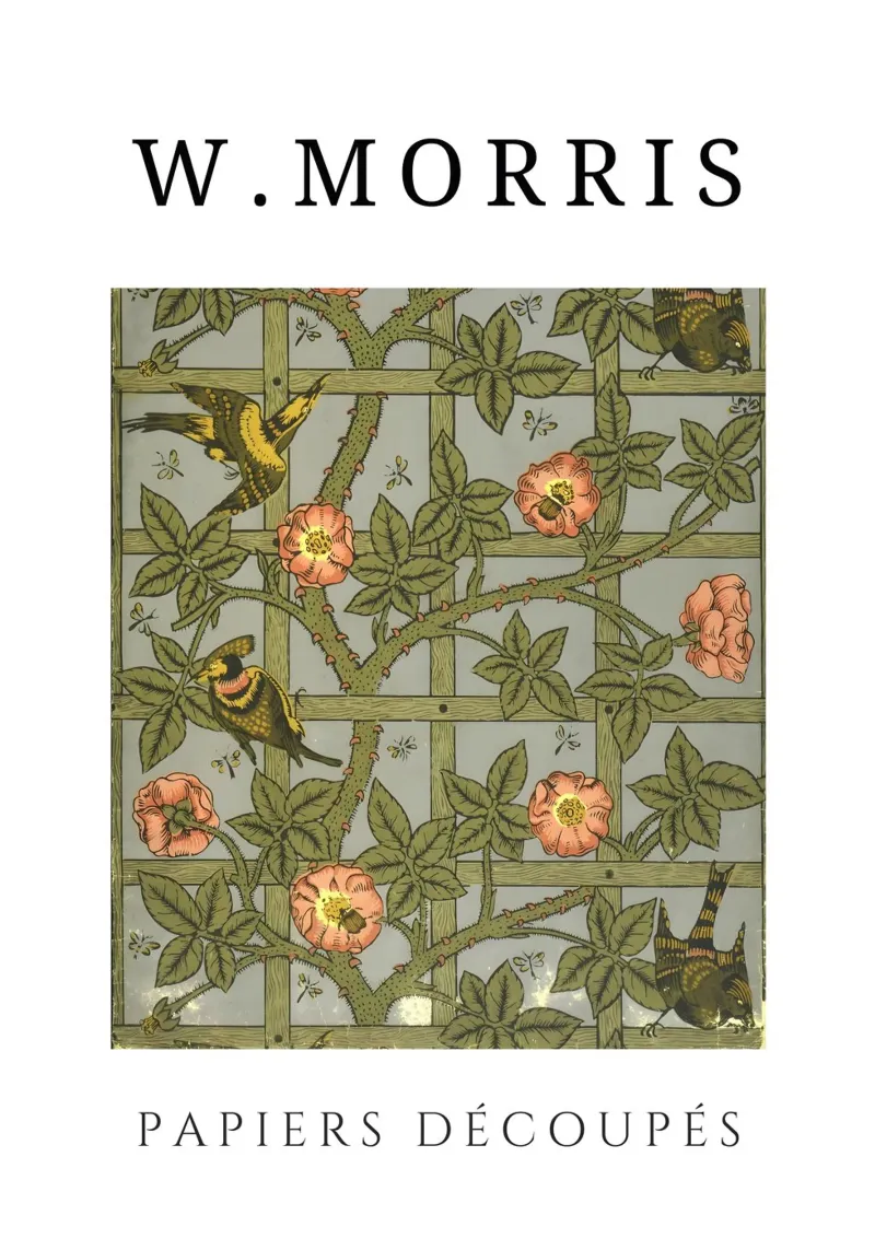 W. Morris Cut Papers: Traliccio e uccelli Art Nouveau Design pellicola backlit da homdeco
