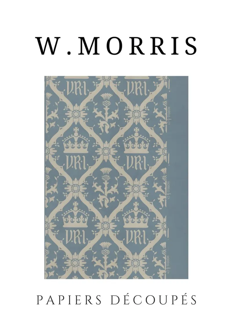 W. Carte da taglio Morris: Modello Corona e Cardo scozzese pellicola backlit da homdeco