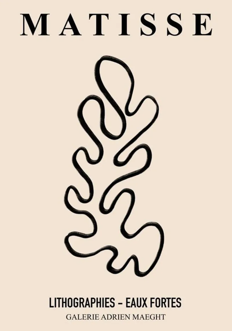 Litografie di Matisse pellicola backlit da SLOW LIVING ARTWORK