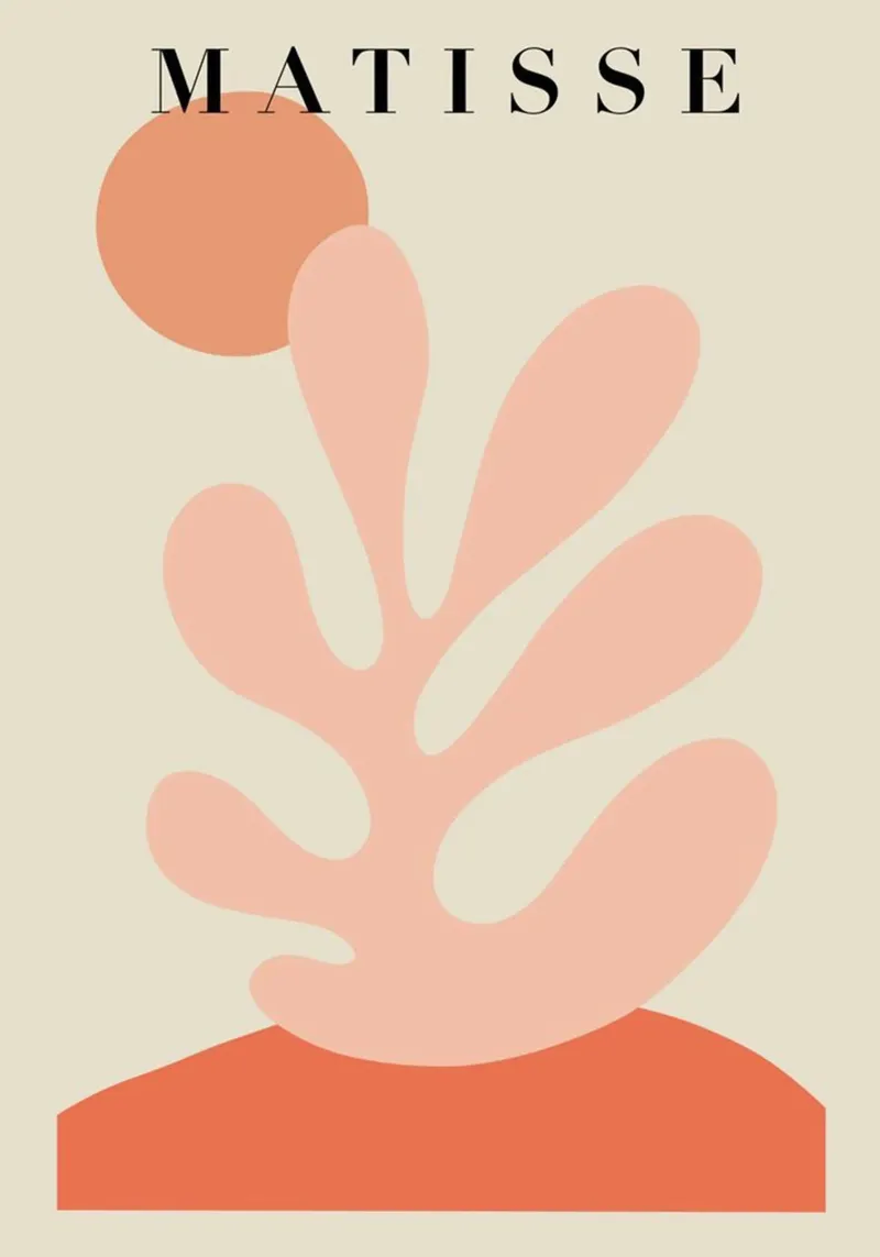 Foglia di Matisse pellicola backlit da SLOW LIVING ARTWORK
