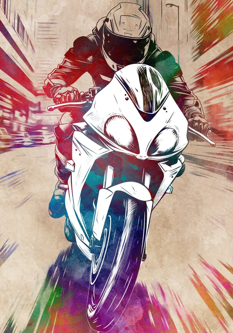 Arte motociclistica pellicola backlit da SPORT