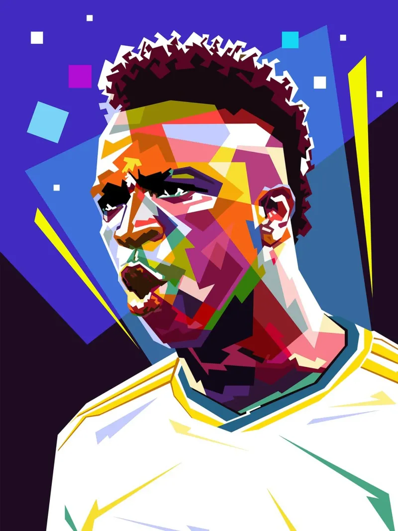 Vini Jr wpap style plexiglass da Ghost Art