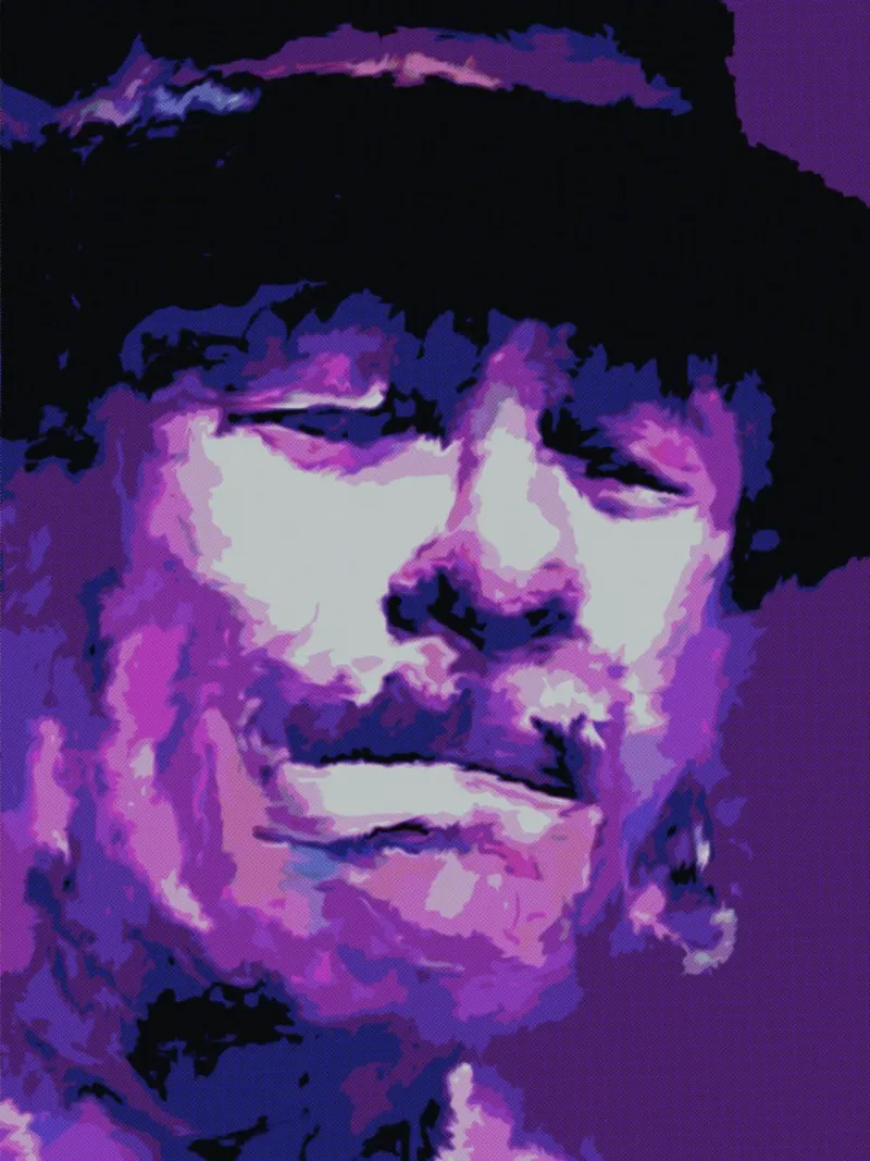 Carlos Santana pop art style plexiglass da Ghost Art