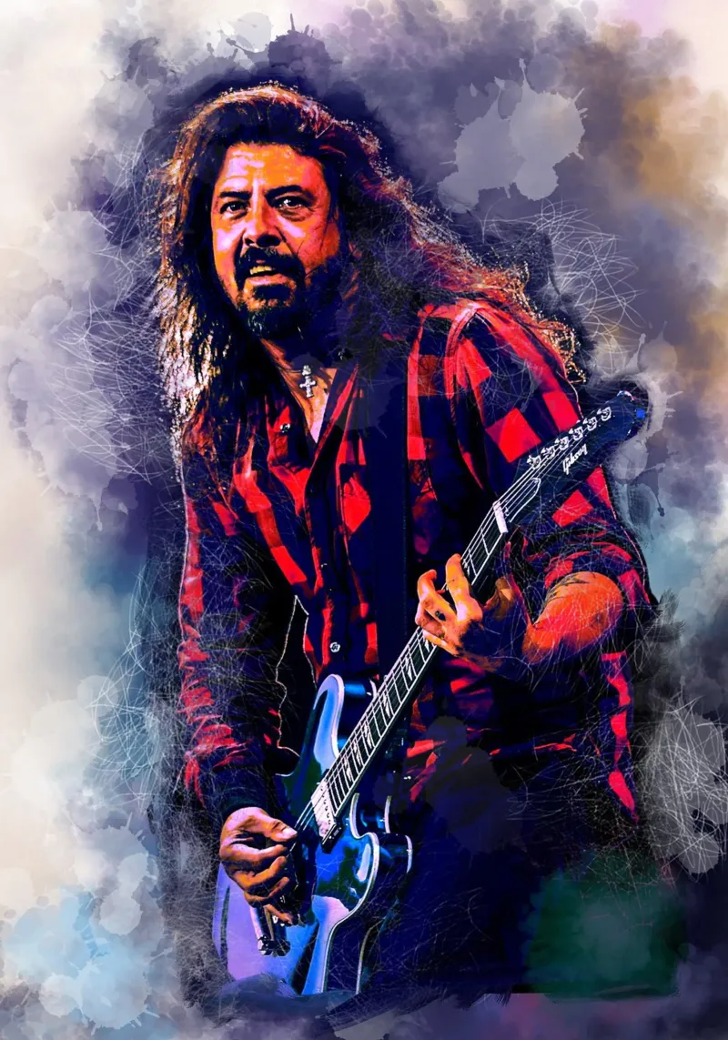 Dave Grohl art pellicola backlit da Lembayung art