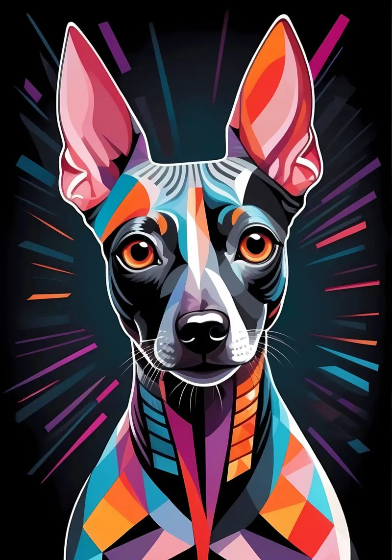 Simpatico cane geometrico carta hahnemühle da Brayan
