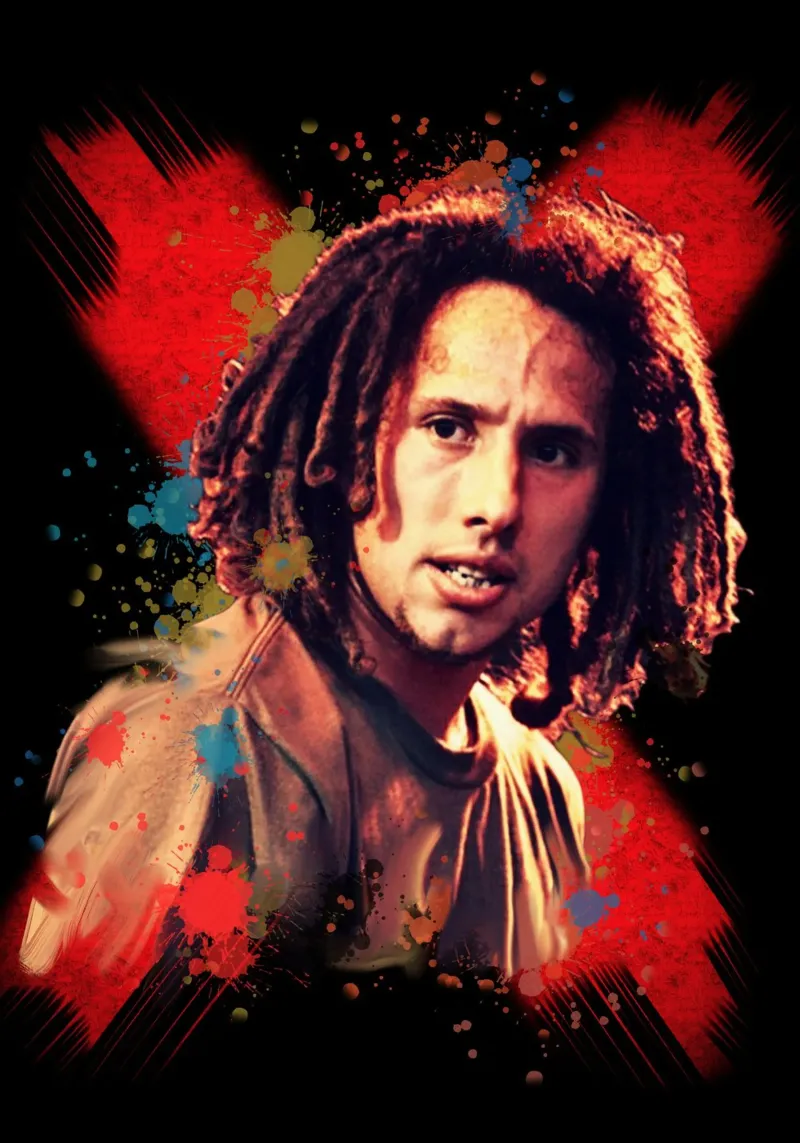 Zack de la Rocha pellicola backlit da Lembayung art