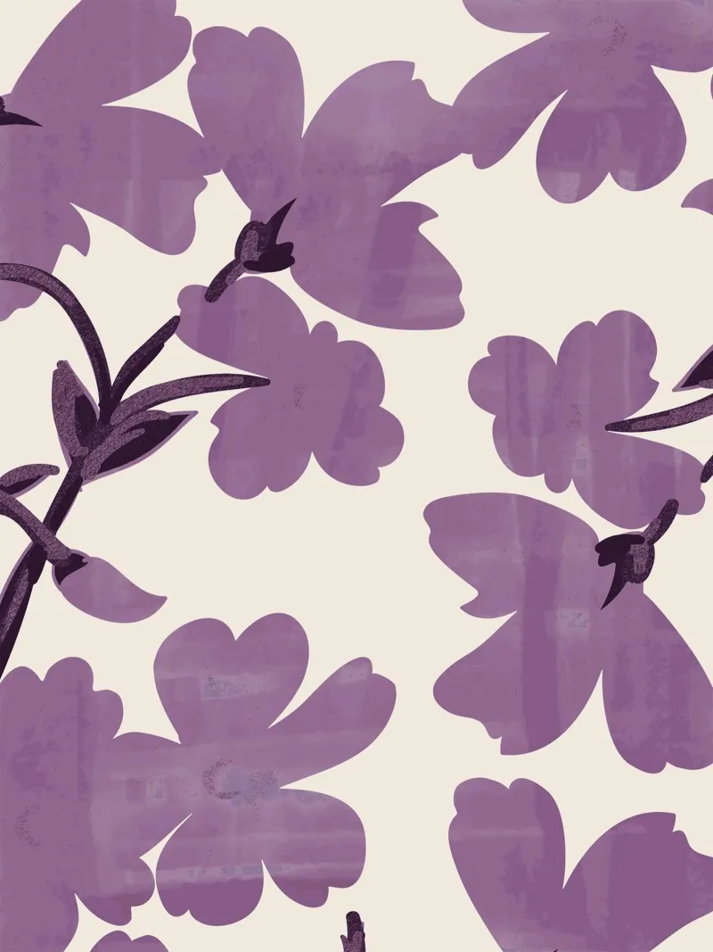Fiori viola pellicola backlit da ThingDesign