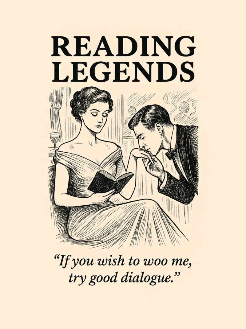 Reading Legends - Victorian style reader appreciation pellicola backlit da Taika Tori Art