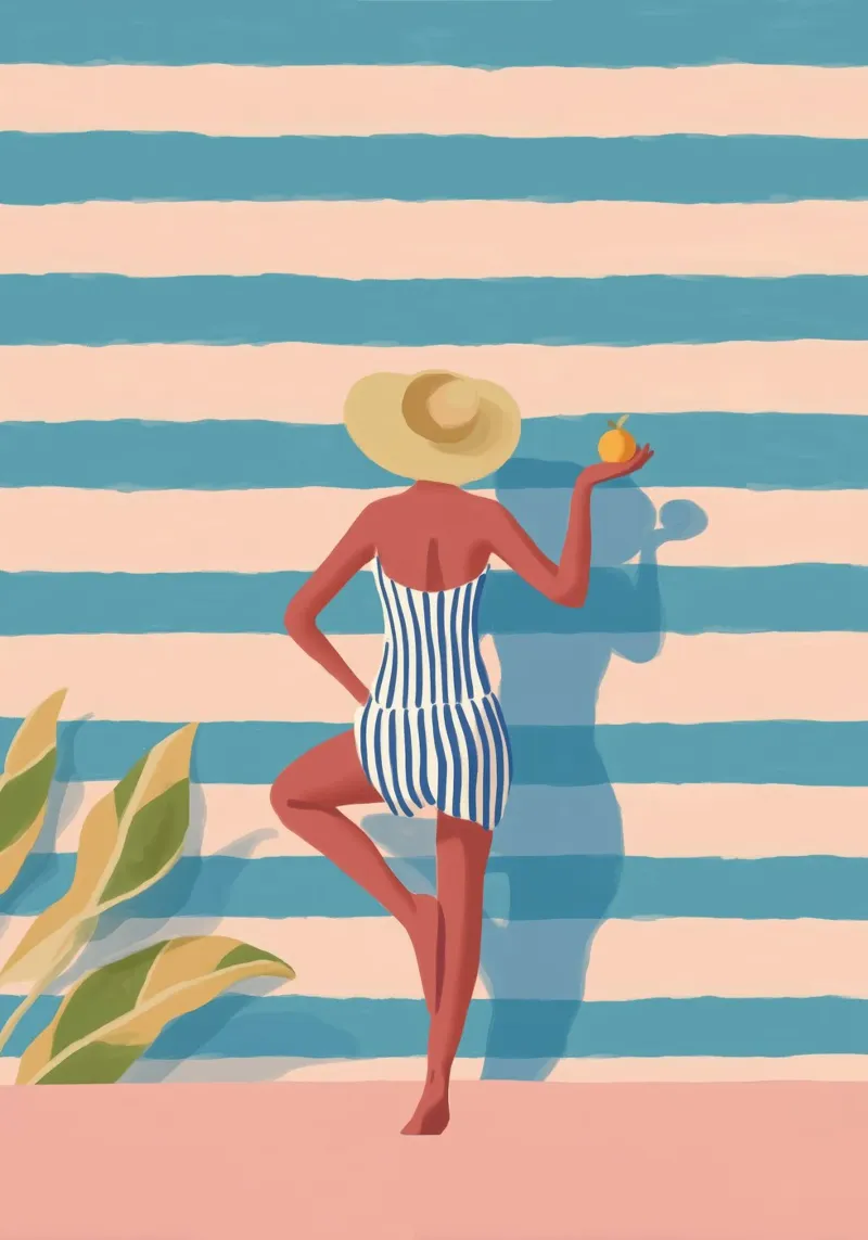 Citrus & Stripes pellicola backlit da Clara August