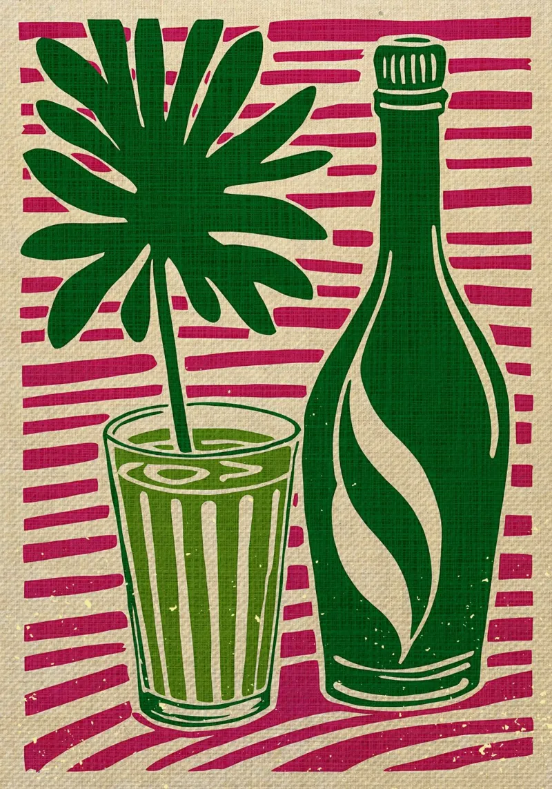 Hawaii Matcha Latte Acryl-Glas von Providence Mbabazi Studio