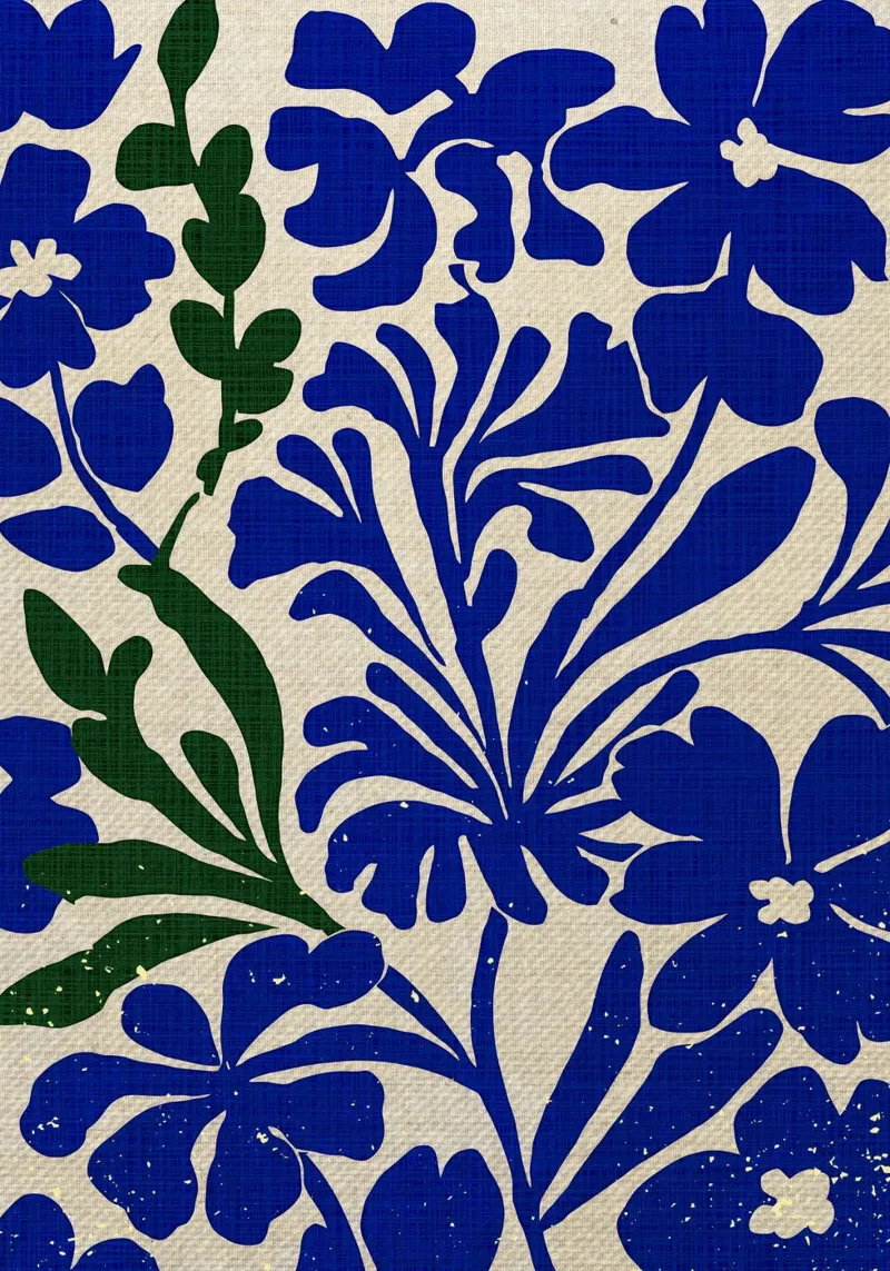 Design del giardino blu indaco pellicola backlit da Providence Mbabazi Studio