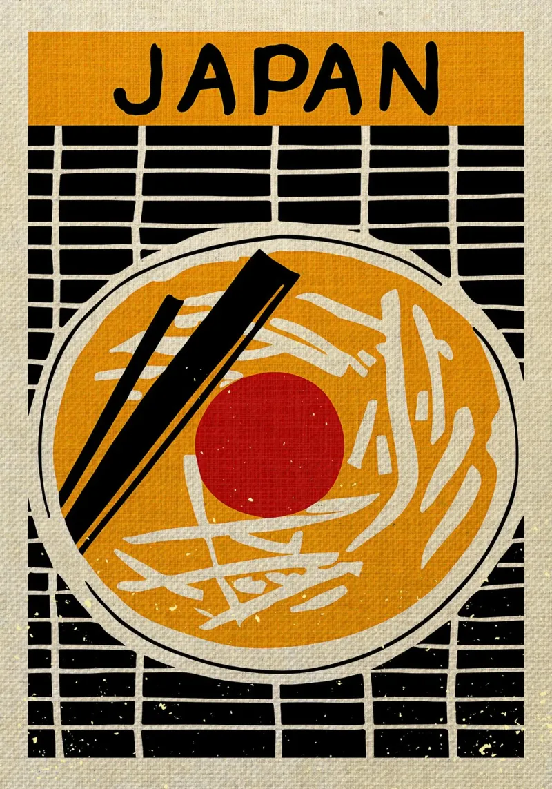 Giappone Ramen Art carta hahnemühle da Providence Mbabazi Studio