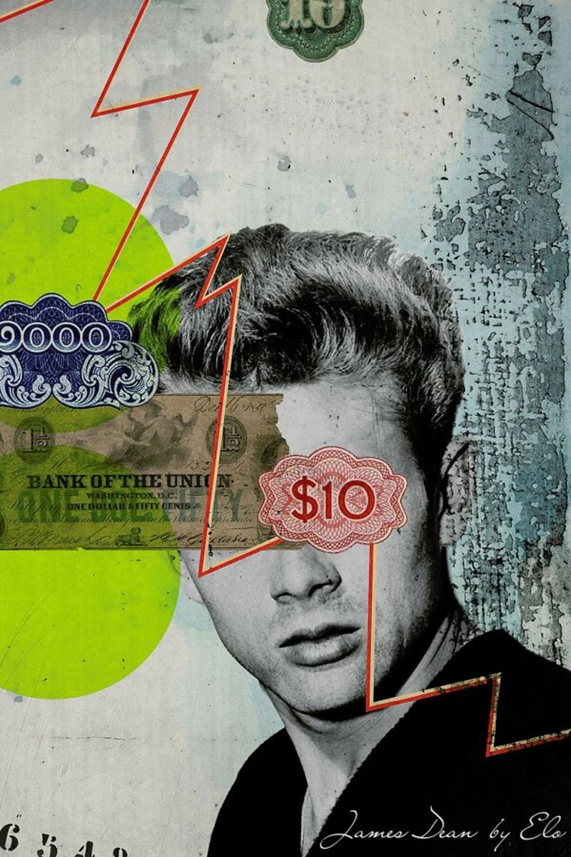 Public Figures: James Dean poster de Elo Marc