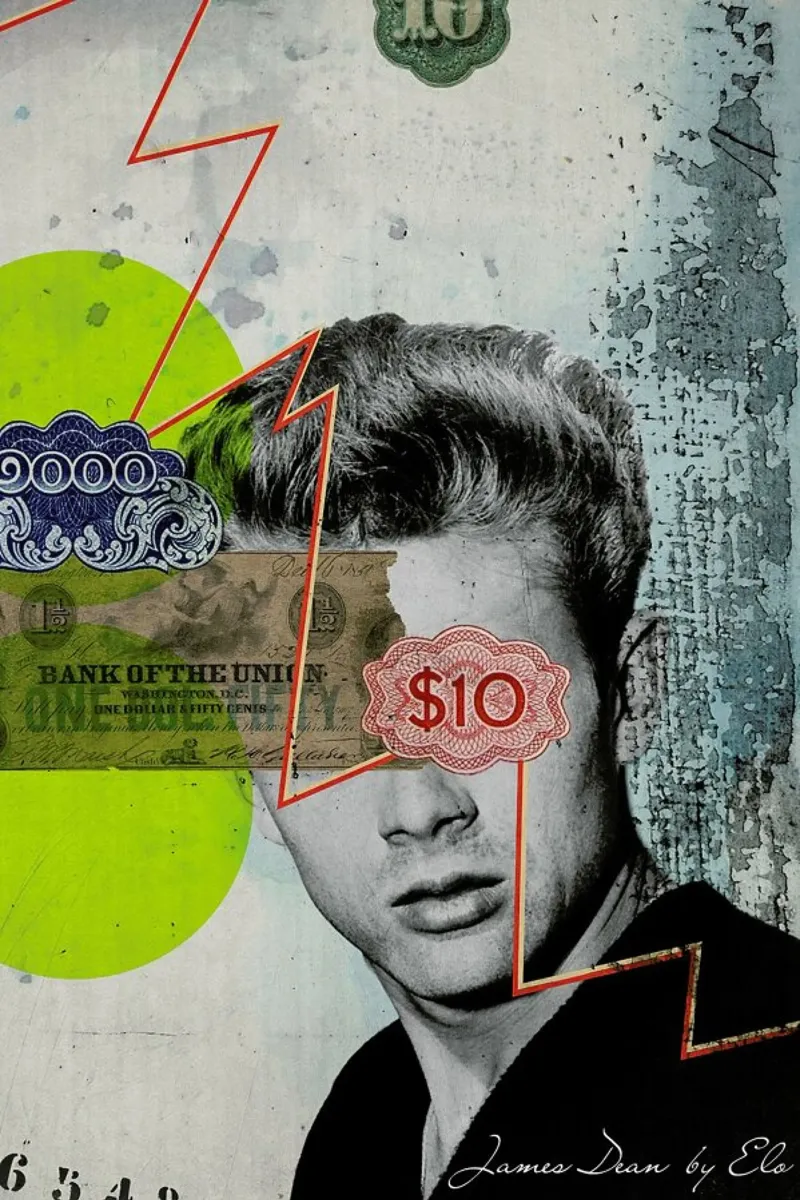 Public Figures: James Dean carta hahnemühle da Elo Marc