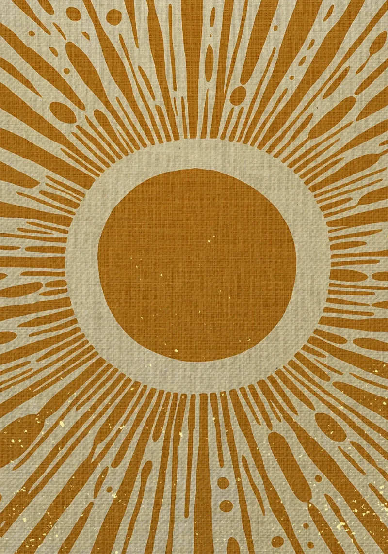 Soleil jaune moutarde hahnemühle de Providence Mbabazi Studio